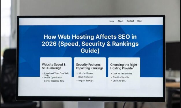How Web Hosting Affects SEO in 2026 (Speed, Security & Rankings Guide)