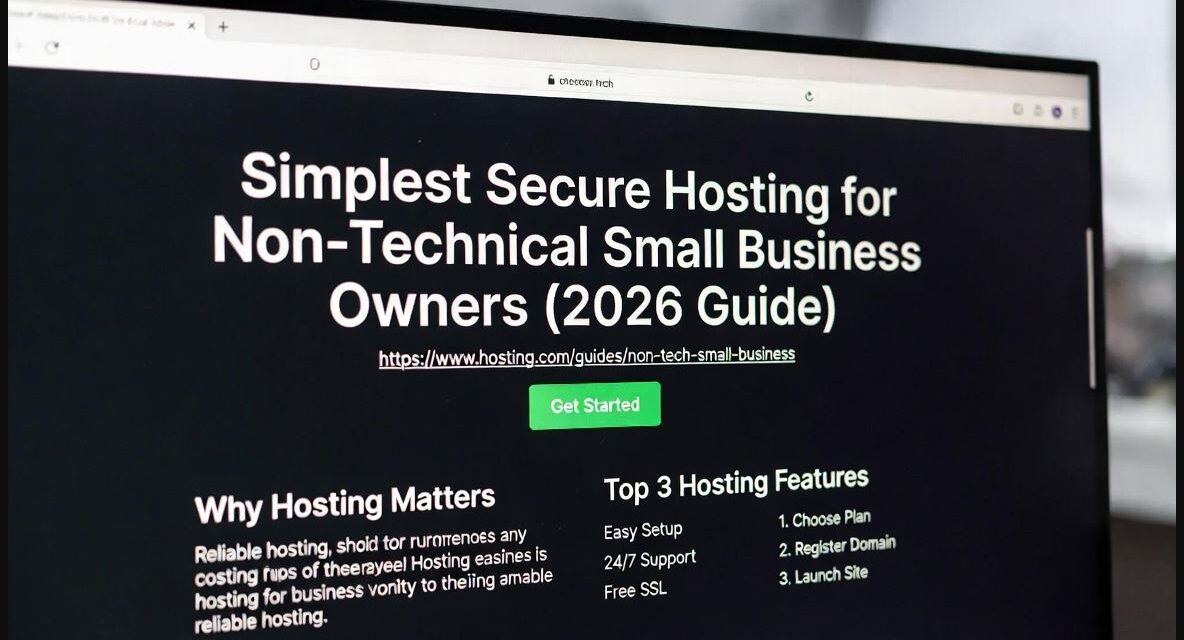 Simplest Secure Hosting for Non-Technical Small Business Owners (2026 Guide)
